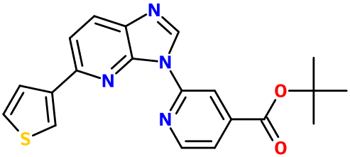 (image for) MC004562 tert-Butyl 2-[5-(thiophen-3-yl)-3H-imidazo[4,5-b]pyridin-3-yl]pyridine-4-carboxylate